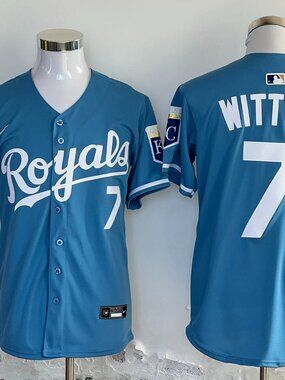 Men’s KC Royals Witt Jr. #7 Alternate Blue Jersey